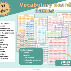 Vocabulary Board Games