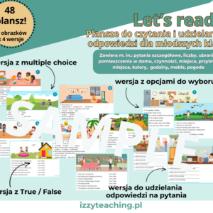 Let’s read! Plansze do czytania